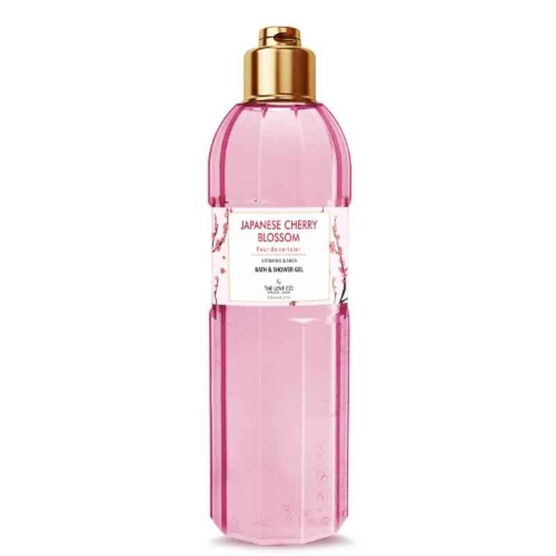 The Love Co 250ml Luxury Japanese Cherry Blossom Luxury Shower Gel with Body Care Essential & Hydrating Formulation, 8904428000012