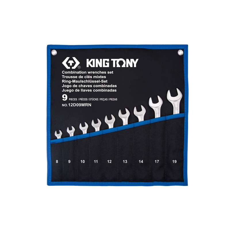 King Tony 9 PCS Combination Wrench Set, 12D09MRN