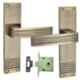 ATOM 8 inch Stainless Steel Brass Antique Finish Mortise Door Lock Set, MH-O31-CLOSED-BA