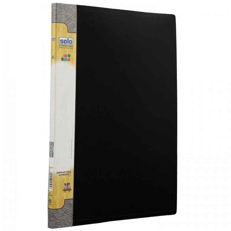 Solo FC Top Loading Black Display File with 10 Pockets, DF 210 (Pack of 10)
