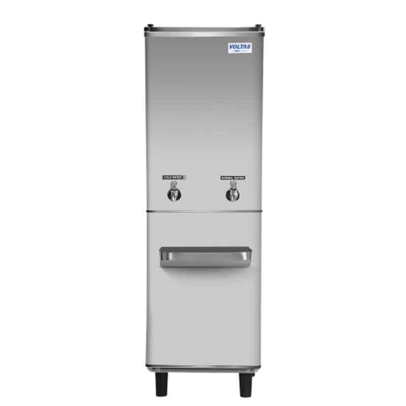 Voltas 40 Liter Stainless Steel Silver Water Cooler with Normal & Cold Faucets, FSS4080NCW