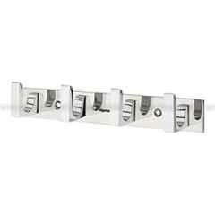 Aligarian 4 Leg Stainless Steel Silver Polished Finish Wall Mounted L-Shaped Cloth Hook Hanger
