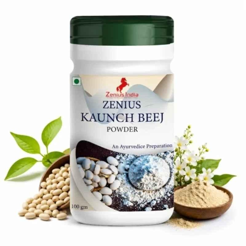 Zenius India 100g Kaunch Beej Power Powder for Enhances Strength, Stamina, Supports Mens Vitality, Improves Performance & Overall Well-Being