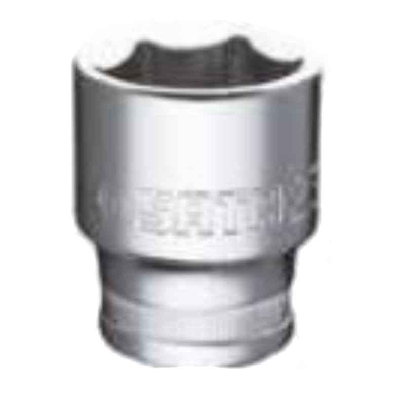 Sata GL13306 15mm 1/2 inch Drive 6 Point CrV Steel Metric Standard Length Socket