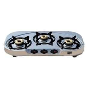 Sigri-Wala Surya Prime Cook 3 Burner Draw Stainless Steel Manual Gas Stove