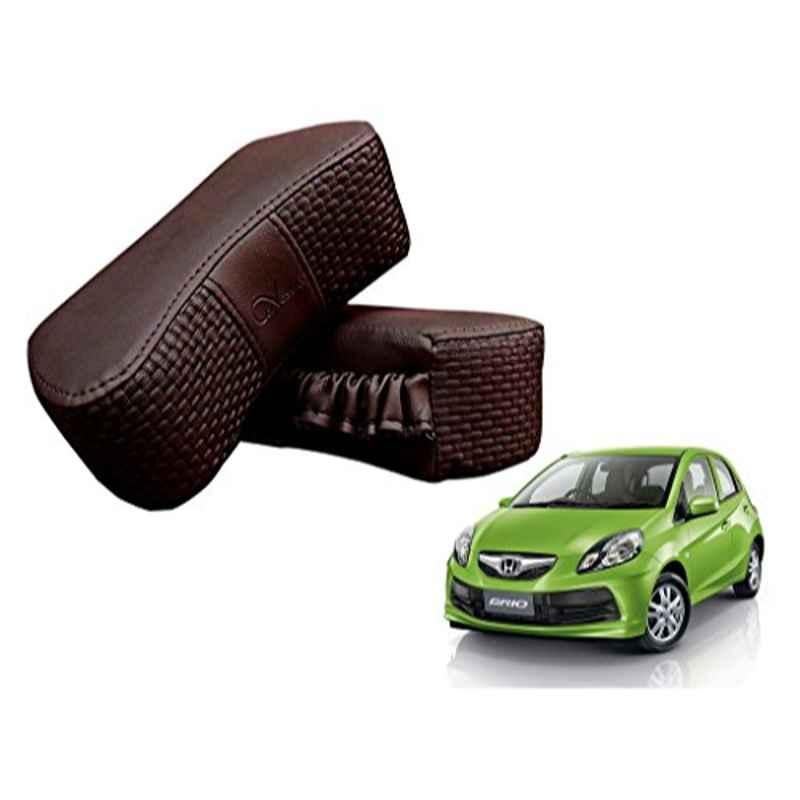Kozdiko 2 Pcs Memory Foam Cola Neck Rest Cushion Pillow Set for Honda Brio
