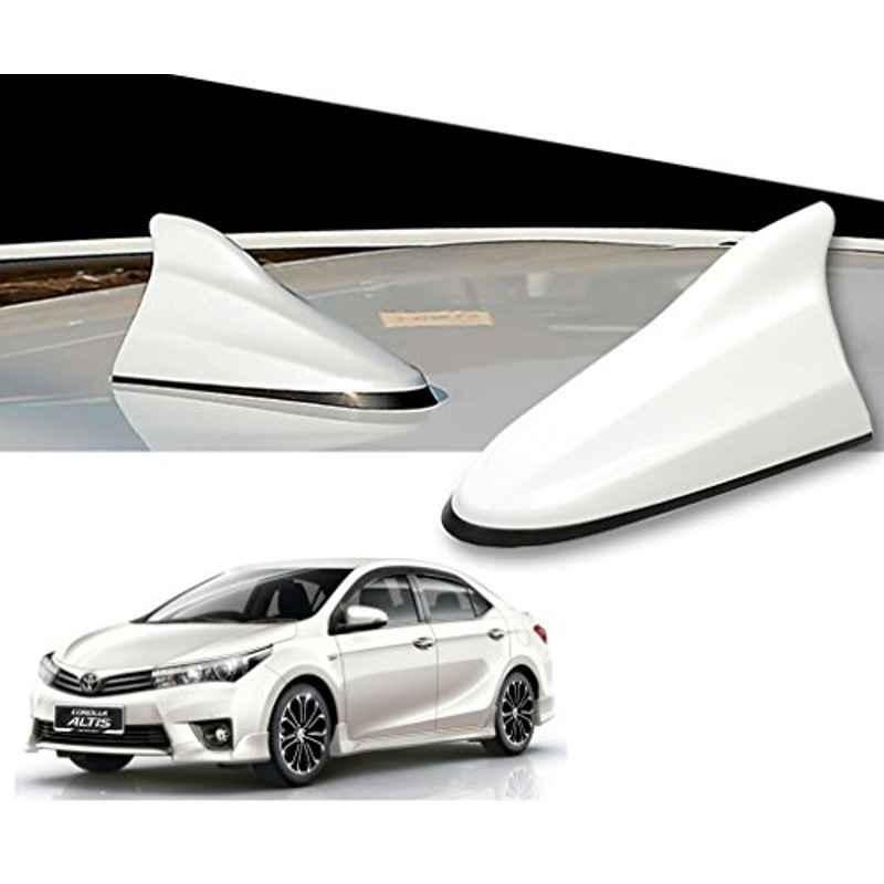 Kozdiko White Shark Fin Signal Receiver Antenna for Toyota Corolla Altis, KOZ-1784