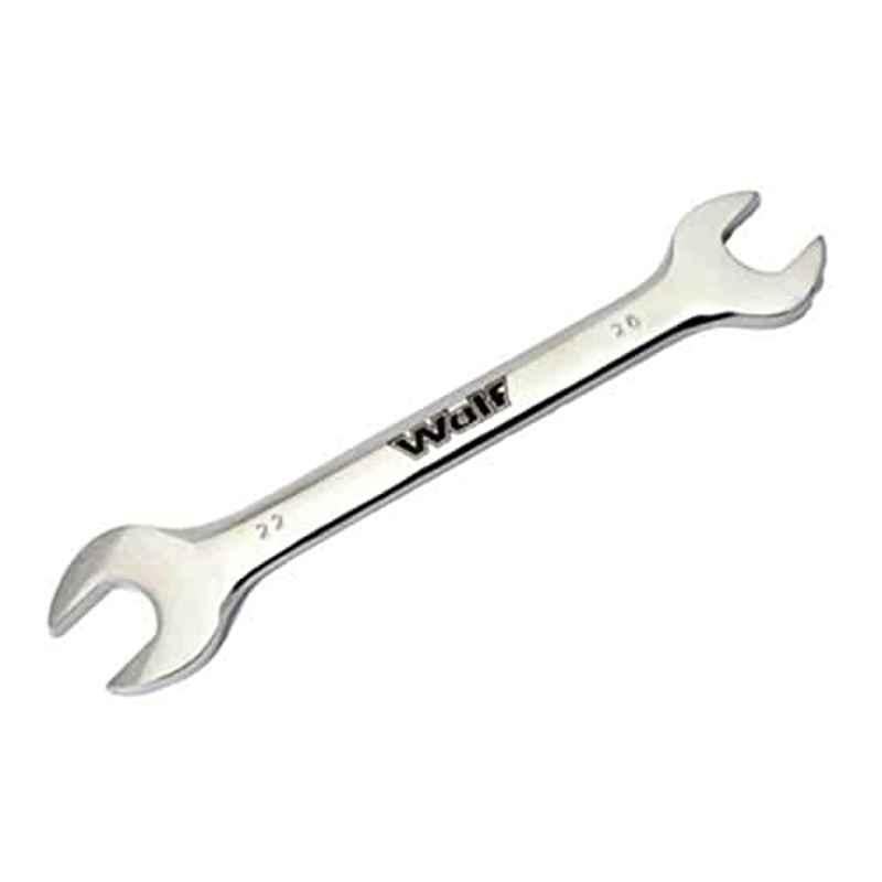 Wulf 10x11mm Chrome Vanadium Steel Silver Double Open Ended Spanner