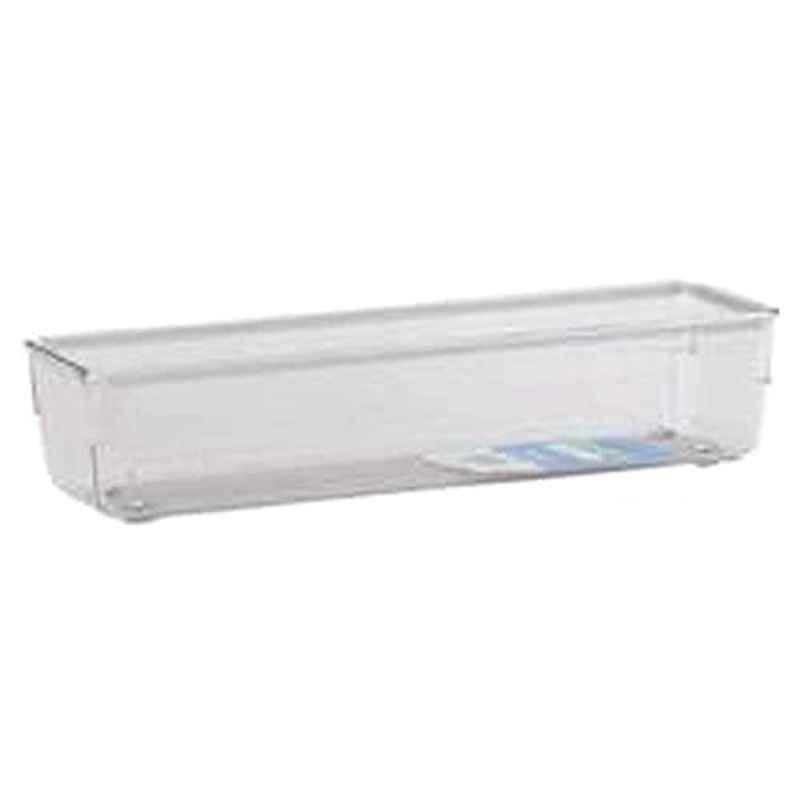 Interdesign 3x9x2 inch Plastic Clear Linus Drawer Organizer, 110780