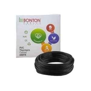 Bonton 1 Sqmm 90m Black Single Core PVC Insulated Unsheathed HRFR Cable, 110267 N