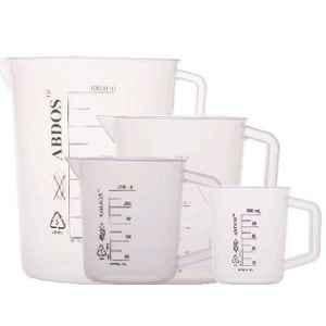 Abdos 6Pcs 100ml TPX Beakers with Handle, P50902