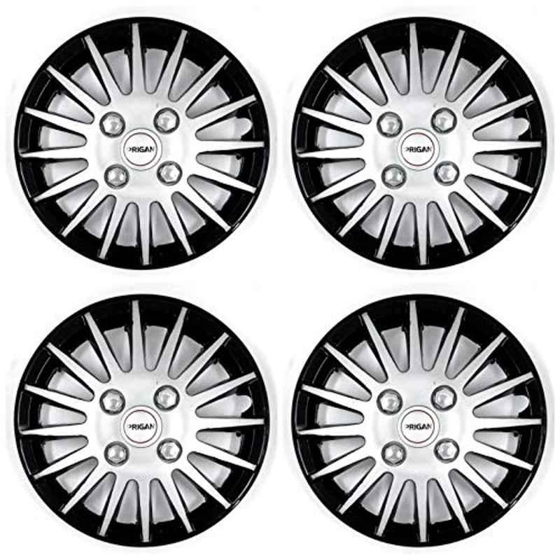 Prigan 4 Pcs 15 inch Polypropylene Black & Silver Wheel Cover Set for Toyota Altis G Model, Camry1-DC-15-Altis1