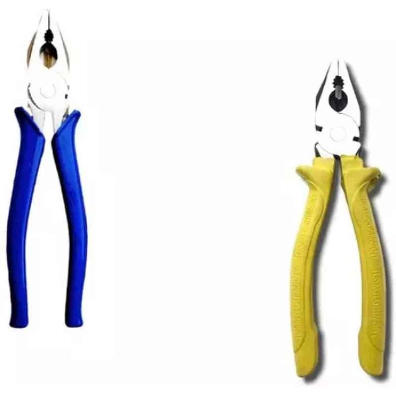 Sky Blue 2 Pcs 7.8 inch Lineman Plier Combo, SBE_PLIER_COMBO_MOD_00085