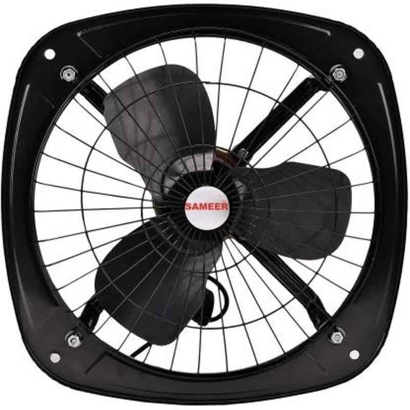 Sameer 230mm High Speed 3 Blade Black Exhaust Fan, Speed: 1350 rpm