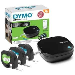 Dymo LT-200B Bluetooth Compact Black Monochrome Label Printer with 3 Free Tapes, 2177407