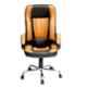 High Living Heera Leatherette Tan & Black High Back Executive Office Chair