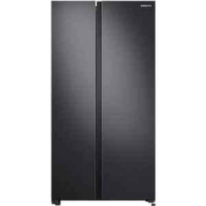 Samsung 692 Litre Black Matt Frost Free Side By Side Refrigerator, RS72A50K1B4/TL