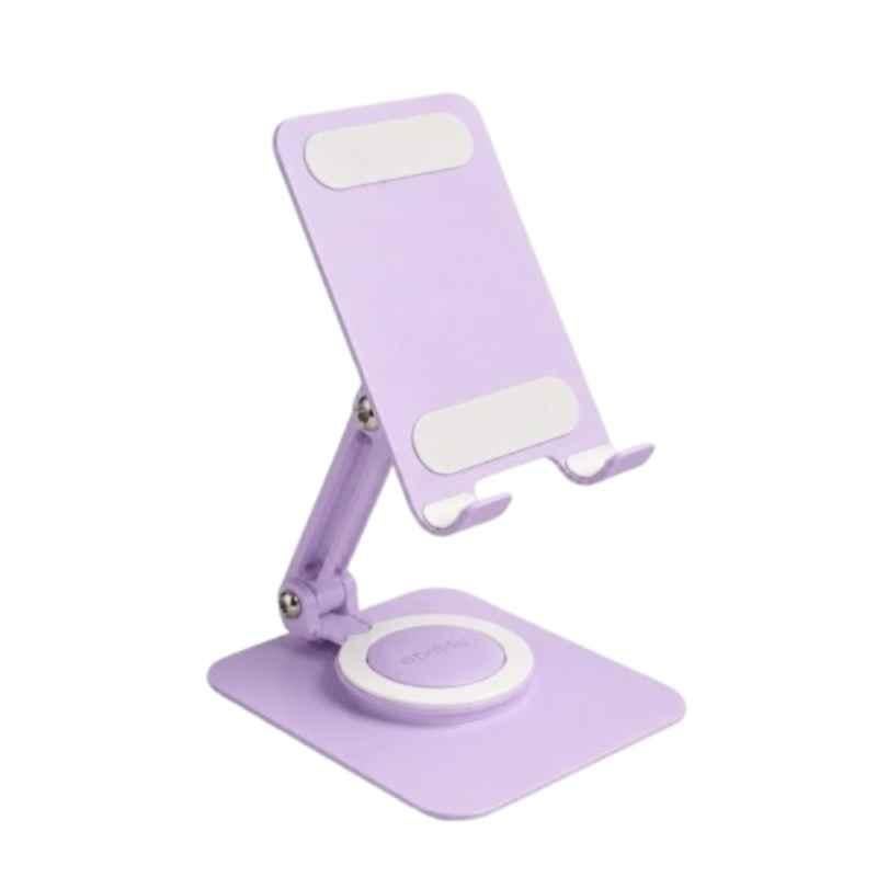 Onelife Flexi 360 Aluminium Alloy Purple Adjustable Mobile Holder Stand with 360 deg Rotation for Smartphones & Tablets