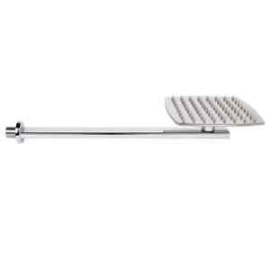 Elegant Casa Hexa 4 inch Stainless Steel 304 Chrome Finish Ultra Slim Over Head Square Shower with 14 inch Arm