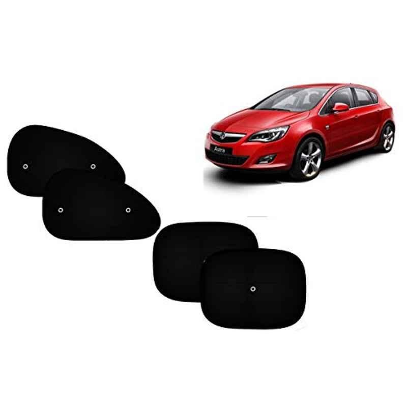 Auto Pearl 4 Pcs PVC & Mesh Black Window Side Sun Shade Set for Maruti Suzuki A-Star, Curtain_Chipkoo_4_Astra