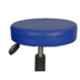 Rajpura Blue Chrome Plate Study Cushion Bar Stool