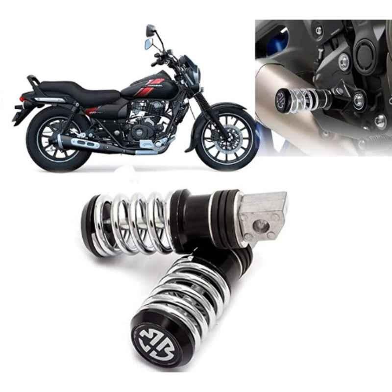 Auto Pearl 2 Pcs Steel Black Foot Rest Spring Coiled Set for Avenger 220 street