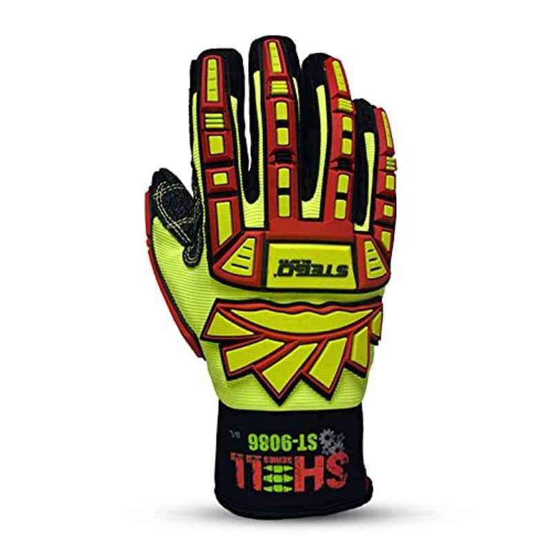 Stego Yellow Impact & Cut Resistant Gloves, ST-9086, Size: XL