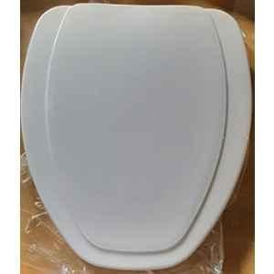 Elegant Casa 43x36cm White Sleek Design Soft-Closing PP Toilet Seat Cover, A-22