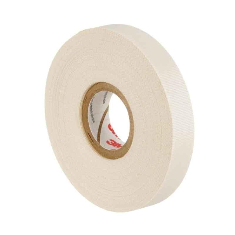 3M 50 Pcs 19mm White Glass Cloth Electrical Tape Case with Rubber Thermosetting Adhesive, Length: 20.1 m, 27