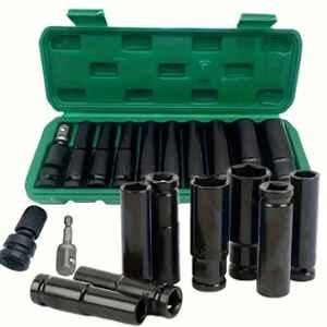 Okasta 11 Pcs 1/2 inch 78mm Deep Impact Socket Set