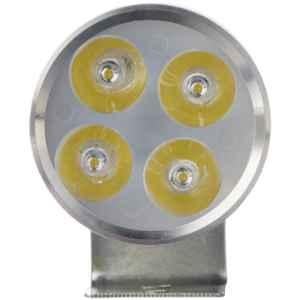 AllExtreme EX4RFS1 4 LED 12W White Round Waterproof Fog Light