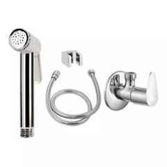 Fastgear Stainless Steel Silver Chrome Finish Health Faucet Set, FG2294