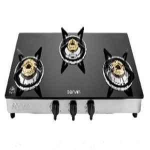 butterfly grand 2 burner glass gas stove