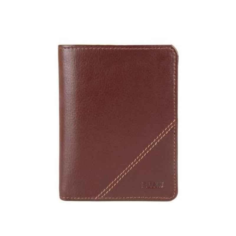 Elan Classic 8x1.5x10.5cm 8 Slot Brown Leather Horizontal Card Holder, ECCH-9622-BR