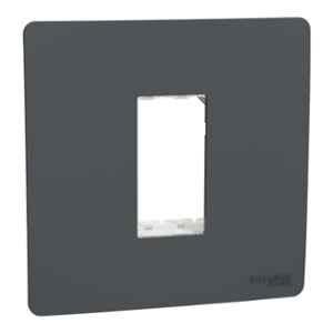 Schneider Electric Miluz ZeTa Polycarbonate 1 Module Anthracite Grid & Cover Frame, MZCP1M_AN