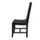 Angel Furniture 2 Pcs 39x18x18 inch Walnut Finish Wood Stripped Sitting Chair Set, AC-10DD