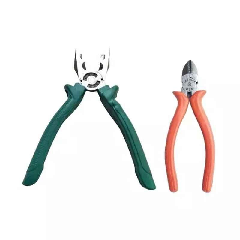 Sky Blue 2 Pcs 7.8 inch Lineman Plier Combo, SBE_PLIER_COMBO_MOD_01189