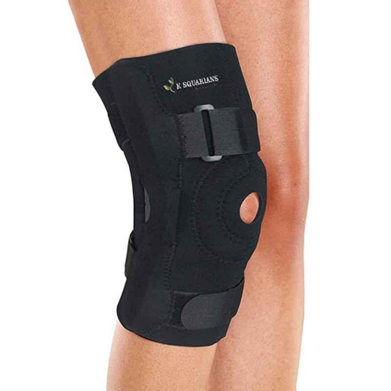 K Squarians Neoprene Black Knee Support Brace, 8003, Size: L
