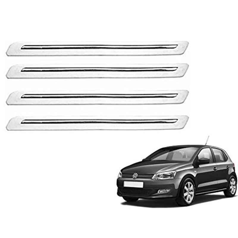 Kozdiko 4 Pcs White Car Bumper Protector Set for Volkswagen Polo