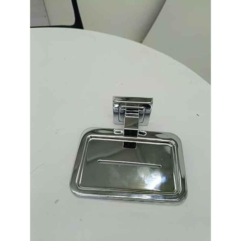 Plantex Soap Dish for Bathroom/304 Grade Stainless Steel Soap Case/Soap Holder/Soap Stand/Bathroom Accessories 2123, Chrome