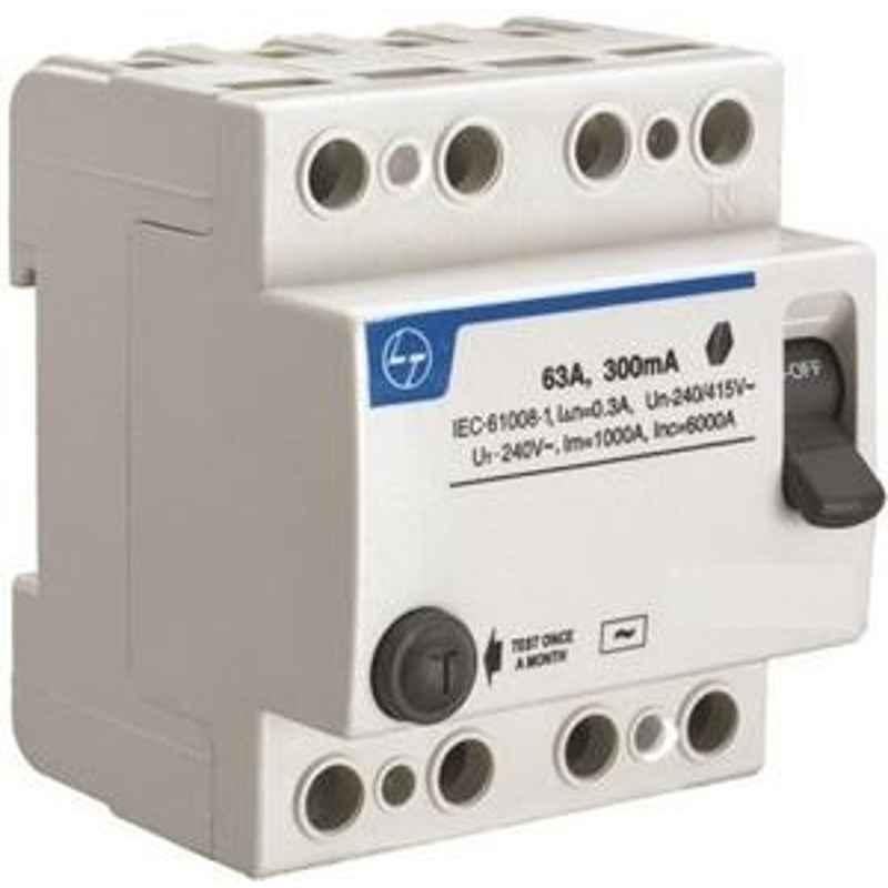 L&T BG402503 25 A 30 mA Residual Current Circuit Breaker