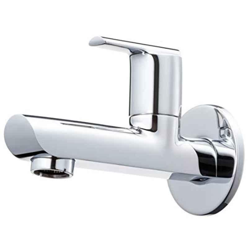 Aquieen Oris Brass Chrome Long Body Bib Cock with Wall Flange