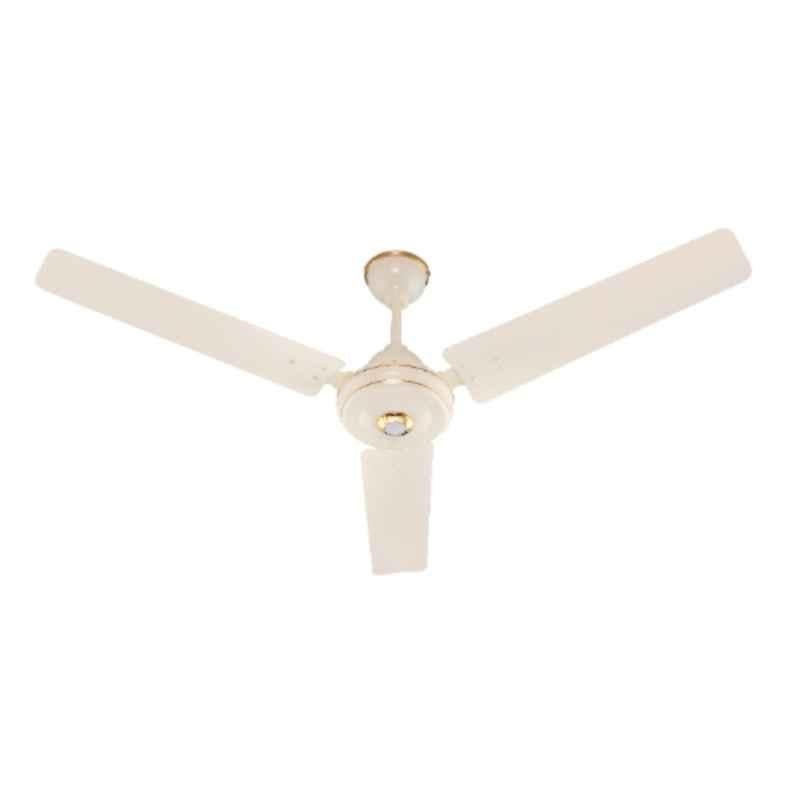 Airelec Gloria 28W 350rpm 5 Star 3 Blade BLDC Ceiling Fan with 0.5W LED and Remote, 2 Years Warranty Sweep: 1200mm Ivory AIRCFG2 (Pack of 2)