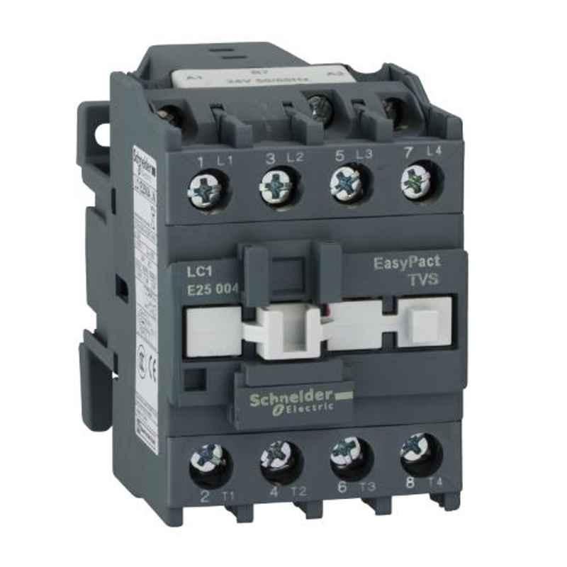 Schneider Electric 50A AC-1 4 NO 4 Pole EasyPact TVS Power Contactor, Coil Voltage:220 V, LC1E25004M5WBIN