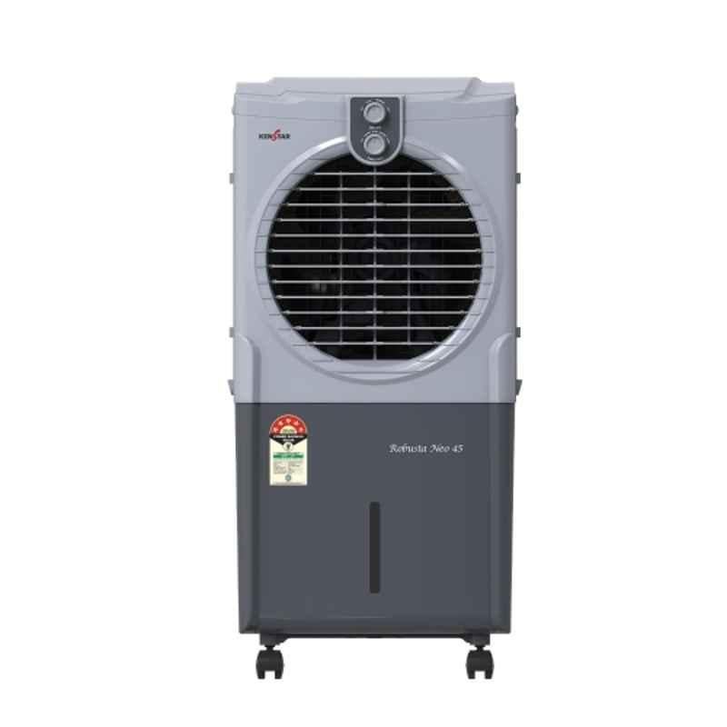 Kenstar Robusta Neo 45 100W 45 Litre Polypropylene Grey Personal Air Cooler with Honeycomb Pad Cooling & 1 Year Warranty, ROBUSTAN45L