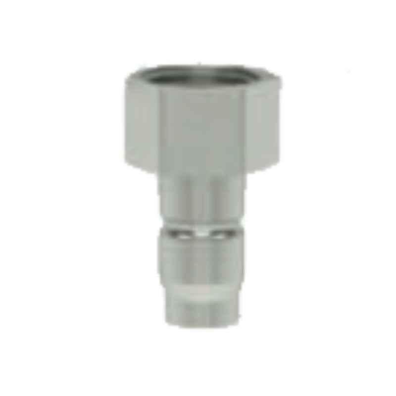 Ludecke ESACG34NIS G 3/4 Single Shut-off Parallel Female Thread Quick Connect Coupling with Plug