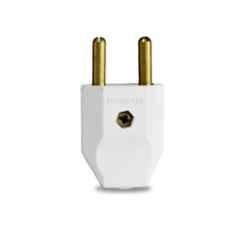 Gold Coast 6A White 2 Pin Top Play Plug, 2133-WH