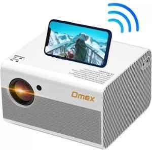 Omex 4500lm 16:9 & 4:3 FHD HD 5G Wi-Fi White Portable Projector with Upgrade Version