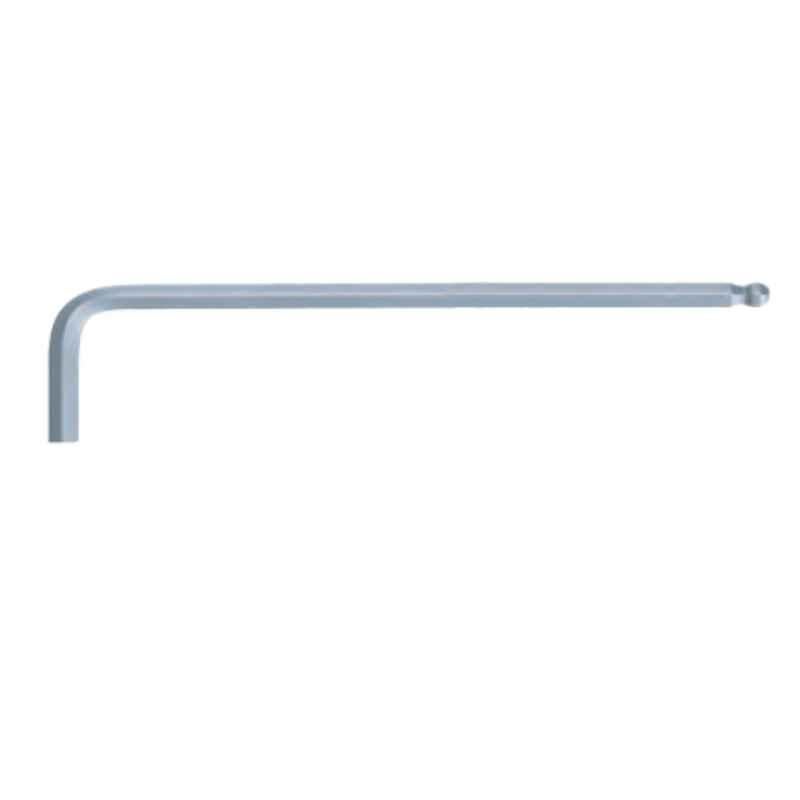 KS Tools 6mm Steel Matt Chrome Long Ball Ended Hexagon Key Wrench, 151.2106