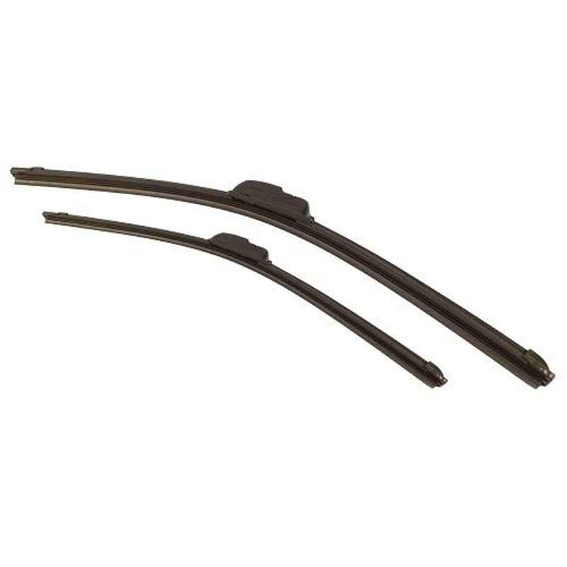 AutoPop 2 Pcs 24 & 16 inch Soft Type Rimless Front Wiper Blade Set for Toyota Corolla